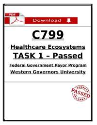 C799 Task 1 (2026/2027) (PDF) | Federal Government Payor Program | WGU