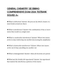 GENERAL CHEMISTRY 12E EBBING COMPREHENSIVE EXAM 2026 TESTBANK SOLVED A+