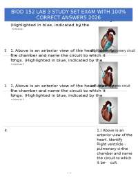 BIOD 152 LAB 3 STUDY SET EXAM WITH 100% CORRECT ANSWERS 2026