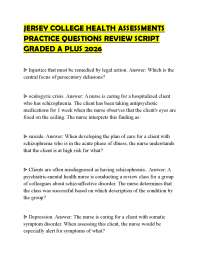 JERSEY COLLEGE HEALTH ASSESSMENTS PRACTICE QUESTIONS REVIEW SCRIPT GRADED A PLUS 2026