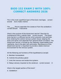 BIOD 152 EXAM 2 WITH 100% CORRECT ANSWERS 2026