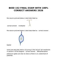 BIOD 152 FINAL EXAM WITH 100% CORRECT ANSWERS 2026