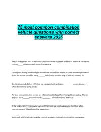2025 CDL Combination Vehicles Practice Test: 75 Q&A