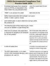 CWEA Environmental Compliance Test Practice Guide 2026