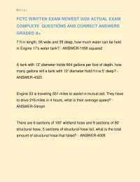 FCTC WRITTEN EXAM NEWEST 2026 ACTUAL EXAM COMPLETE QUESTIONS AND CORRECT ANSWERS GRADED A
