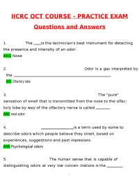 IICRC OCT Course Practice Exam (2026 / 2027 Update) Questions and Verified Answers | PDF