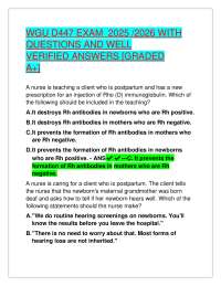 WGU Human Growth and Development Exam Questions and Answers (2025/2026) – Complete Study G
