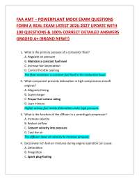 FAA AMT – POWERPLANT MOCK EXAM QUESTIONS FORM A REAL EXAM LATEST 2026-2027 UPDATE WITH 1