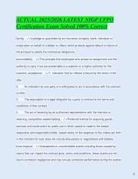 ACTUAL 2025/2026 LATEST NIGP CPPO Certification Exam Solved 100% Correct Surety - a ple