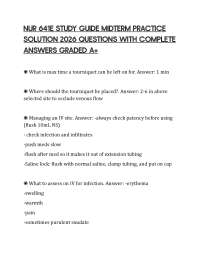 NUR 641E STUDY GUIDE MIDTERM PRACTICE SOLUTION 2026 QUESTIONS WITH COMPLETE ANSWERS GRADED