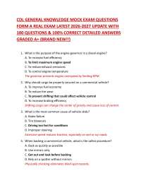 CDL DOUBLES / TRIPLES MOCK EXAM QUESTIONS FORM A REAL EXAM LATEST 2026-2027 UPDATE WITH