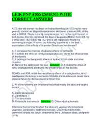 LEIK FNP ASSSESMENT WITH CORRECT ANSWERS