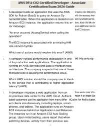 AWS DVA-C02 Certified Developer - Associate Certification Exam 2026 Guide