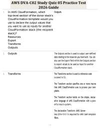 AWS DVA-C02 Study Quiz 05 Practice Test 2026 Guide