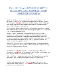 CMN 122 FINAL EXAM STUDY GUIDE | 2026 QUESTIONS AND ANSWERS | COMPLETE VERIFIED SOLUTIONS
