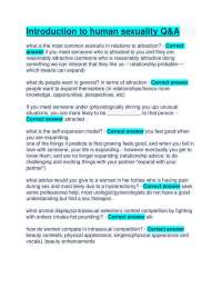 Introduction to human sexuality Q&A
