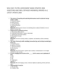 WGU D431 PA PRE-ASSESSMENT EXAM UPDATED 2026 QUESTIONS AND WELL DETAILED ANSWERS|| GRADED