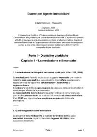 Esame per Agente Immobiliare - Edizioni Simone Giuridico - RIASSUNTO LIBRO