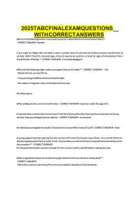 2025 TABC Final Exam Practice Questions with Answers – Texas Alcoholic Beverage Commission