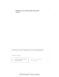 Earthwork Level 2 Study Guide, Earthworks Level II Test Questions and Answers