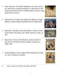 Fred S. Kleiner. Gardner's Art Through the Ages Final Exam Image List Guide 2026/2027