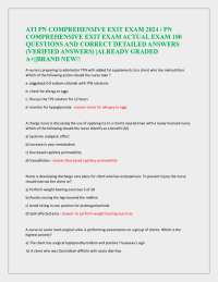 ATI PN Comprehensive Exit Exam 2024: 180 Q&A Practice Test