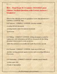BSA Final Exam IC3 Content Verified Questions and Correct Answers
