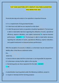 FLOT EXAM QUESTIONS WITH COMPLETE SOLUTIONS GUARANTEED PASS BRAND NEW 2026