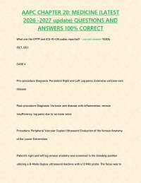 AAPC CHAPTER 20: MEDICINE {LATEST 2026 -2027 update} QUESTIONS AND ANSWERS 100% CORRECT