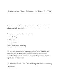 Market Startegies Chapter 7 Questions And Answers 2025/2026