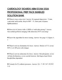 CARDIOLOGY BOARDS ABIM EXAM 2026 PROFESSIONAL PREP PACK BUNDLED SOLUTION BANK
