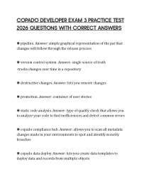 COPADO DEVELOPER EXAM 3 PRACTICE TEST 2026 QUESTIONS WITH CORRECT ANSWERS