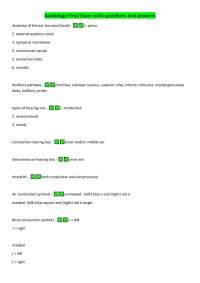 Audiology Final Exam with questions and answers