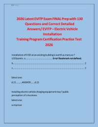 EVITP Certification Exam Prep Practice Test – 130 Questions With Detailed Answers (2026)