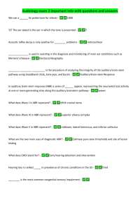 Audiology exam 2 important info with questions and answers