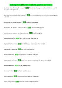 AUDIOLOGY Exam 1 with questions and answers
