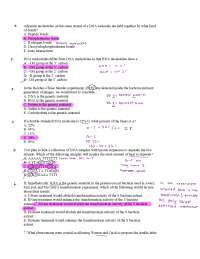 Genetics Exam Review