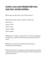 JCAHPO COA EXAM PREMIUM PREP PACK 2026 FULLY SOLVED MATERIAL