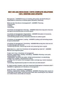 MGT 300 ASU NECK EXAM 1 WITH COMPLETE SOLUTIONS 100% VERIFIED 2026 UPDATE!!