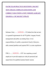 FACHE Exam Practice Questions Study Guide 2026/2027 Updated | Healthcare Leadership Cert