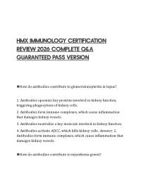 HMX IMMUNOLOGY COMPLETE STUDY GUIDE 2026 ALL MODULE QUESTIONS & ANSWERS