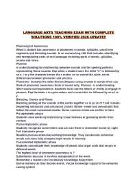 LANGUAGE ARTS TEACHING EXAM WITH COMPLETE SOLUTIONS 100% VERIFIED 2026 UPDATE!!