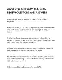 AAPC CPC 2026 COMPLETE EXAM REVIEW QUESTIONS AND ANSWERS