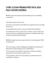 COBIT 6 EXAM PREMIUM PREP PACK 2026 FULLY SOLVED MATERIAL