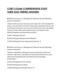 COBIT 6 EXAM COMPREHENSIVE STUDY GUIDE 2026 VERIFIED ANSWERS