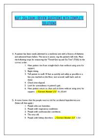 NUFT 204 EXAM 1 REVIEW QUESTIONS WITH COMPLETE SOLUTIONS