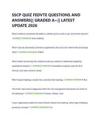 SSCP QUIZ FEDVTE QUESTIONS AND ANSWERS|| GRADED A+|| LATEST UPDATE 2026