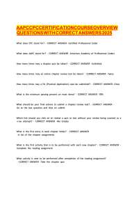 AAPC CPC Certification Course Overview Questions with Correct Answers 2026 | Complete Exam