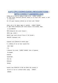 AAPC CPC Coding Guidelines Questions with Correct Answers 2026 | Complete Certification Ex