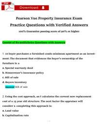 Pearson VUE Property Insurance Exam (2026 / 2027) | Insurance | Pearson VUE (PDF)